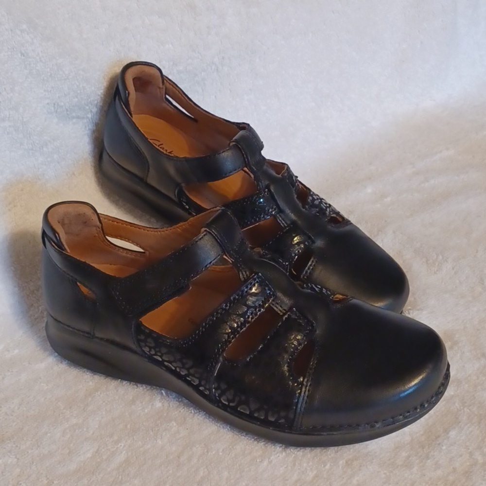 Clark's unstructured women's size 7 black